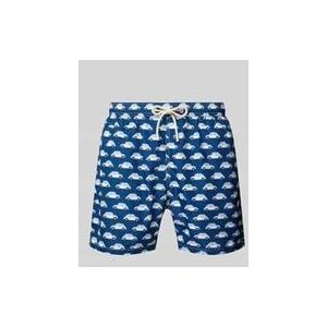 Relaxed Fit Badeshorts mit Paspeltasche