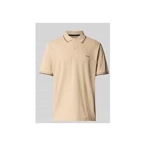 Poloshirt mit Label-Stitching
