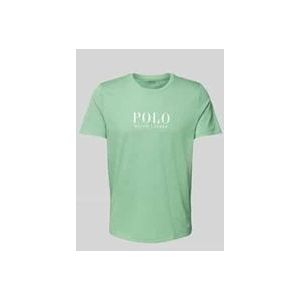 T-Shirt mit Label-Print