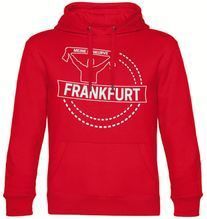 multifanshop Kapuzen Sweatshirt - Frankfurt - Meine Fankurve - Druck weiß - Hoodie