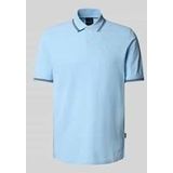 Regular Fit Poloshirt mit Label-Detail
