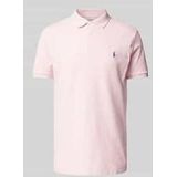 Poloshirt mit Label-Stitching