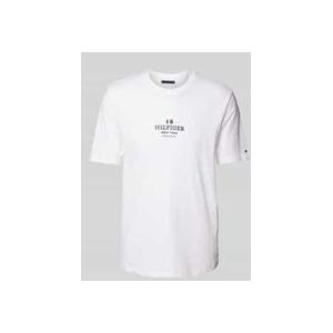 T-Shirt mit Label-Print