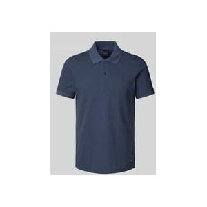 Slim Fit Poloshirt mit Strukturmuster