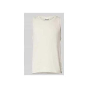 Tanktop mit Rundhalsausschnitt und Label-Detail