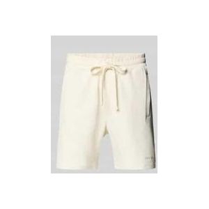 Regular Fit Sweatshorts mit Strukturmuster Modell 'Tim'