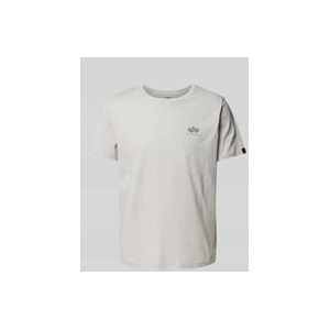T-Shirt mit Label-Print