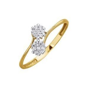 Fascination by Ellen K. Ring Gold 375 mit 14x Zirkonia weiß