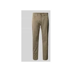 Tapered Fit Chino mit Strukturmuster Modell 'Lyon'