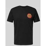 T-Shirt mit Label-Print