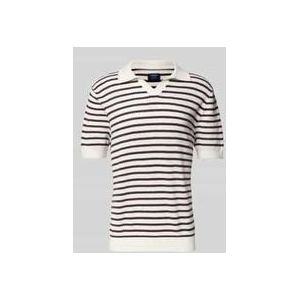 Regular Fit Poloshirt mit V-Ausschnitt