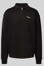 Oversized Poloshirt mit Label-Stitching Modell 'SIGNAR TERRY'