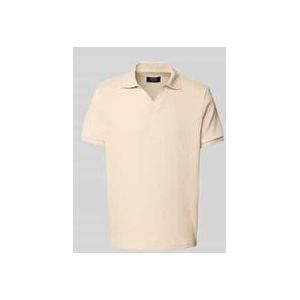Regular Fit Poloshirt mit V-Ausschnitt
