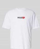T-Shirt mit Label-Print Modell 'Dewdam'