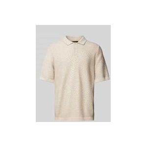 Regular Fit Poloshirt mit kurzer Knopfleiste Modell 'Flavius'