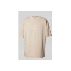 Oversized T-Shirt mit Label-Print Modell 'BAYLOR'