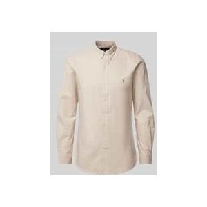 Slim Fit Freizeithemd mit Button-Down-Kragen