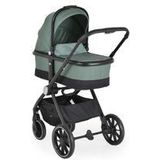 Cangaroo Kombikinderwagen 3 in 1 Christiano Babywanne Babyschale klappbar Tasche grün