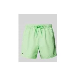 Regular Fit Badeshorts mit Logo-Badge