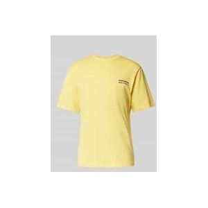 T-Shirt mit Label-Print