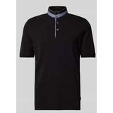 Regular Fit Poloshirt mit Stehkragen