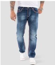 Rock Creek Jeans Comfort Fit dicke Nähte Loose Fit