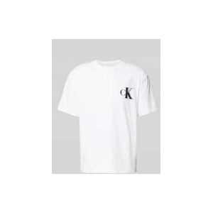 T-Shirt mit Label-Print und Rundhalsausschnitt
