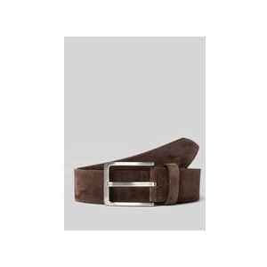 Gürtel aus Veloursleder mit Label-Prägung