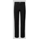 Straight Fit Jeans mit Label-Patch Modell 'TRAMPER'