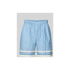 Straight Leg Shorts mit elastischem Bund