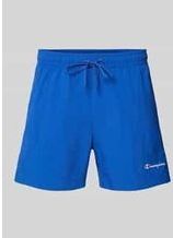 Regular Fit Badehose mit Label-Stitching