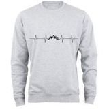 Cotton Prime® Sweatshirt Berge Pulsschlag Berge