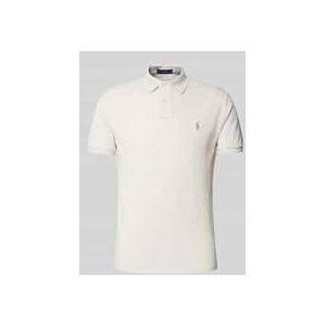 Regular Fit Poloshirt mit Label-Stitching
