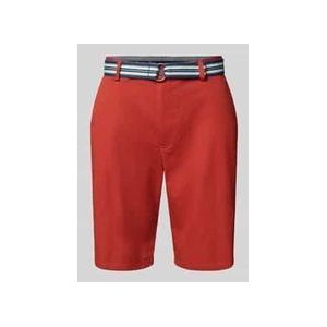 Regular Fit Bermudas mit Gürtel