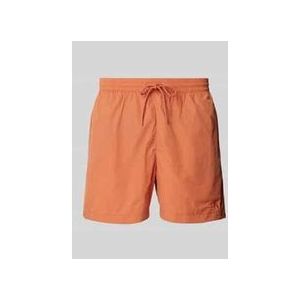 Regular Fit Badeshorts mit Label-Stitching Modell 'DRAWSTRING'