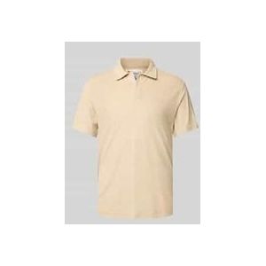 Slim Fit Poloshirt mit V-Ausschnitt Modell 'JEREMY - TERRY'