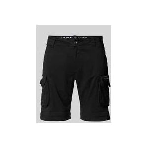Regular Fit Cargoshorts mit Label-Stitching Modell 'CREW SHORT'