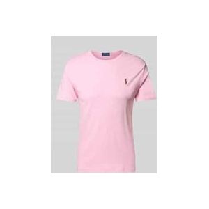 T-Shirt mit Label-Stitching