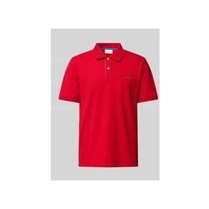 Regular Fit Poloshirt mit Label-Stitching