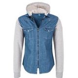 Rock Creek Hemd Jeanshemd mit Kapuze Regular Fit
