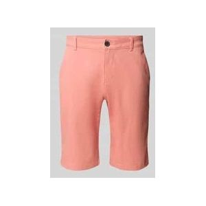 Slim Fit Chinoshorts aus Baumwoll-Mix
