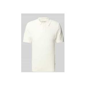 Super Skinny Fit Poloshirt mit Strukturmuster Modell 'AIDEN'