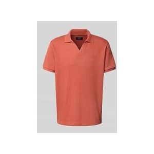 Regular Fit Poloshirt mit V-Ausschnitt