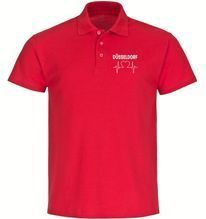 multifanshop Poloshirt - Düsseldorf - Herzschlag - Druck weiß - Polo