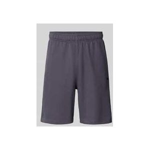 Relaxed Fit Sweatbermudas mit Logo-Stitching Modell 'ICONS'