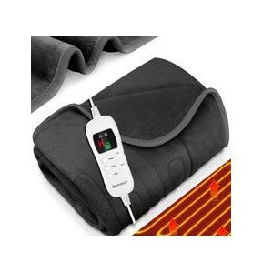 KESSER® Heizdecke aus Plüsch TÜV SÜD GS geprüft elektrische Wärmedecke mit Timer Abschaltautomatik Kuscheldecke 9 Temperaturstufen waschbar bis 40°C Digitalanzeige