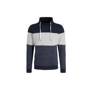 Tom Tailor Sweatshirt Colour Blocking Pullover ohne Kapuze