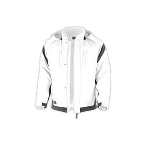 QUALITEX HIGH QUALITY WORKWEAR Softshelljacke PRO Winter weiß/grau Damen: 48 Herren: XL