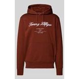 Hoodie mit Label-Stitching