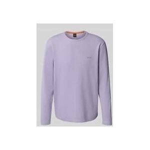 Longsleeve mit Label-Stitching Modell 'Tempesto'